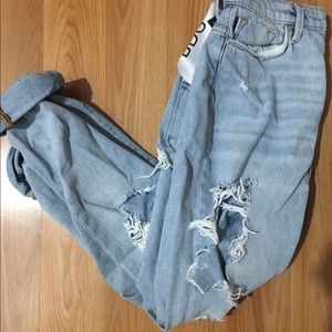 BDG High Waisted Super Distressed Jeans